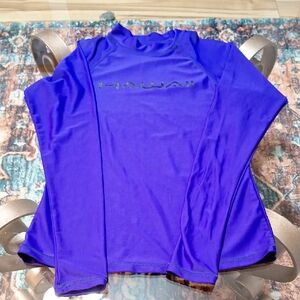 Purple Long Sleeve Rashguard - Ingear Rashguard - Hawaii Across The Front Sz Med